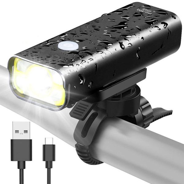 

wind talk usb rechargeable led bike light front super bright 200-400 lumens mtb bicycle lamp aluminum waterproof lights