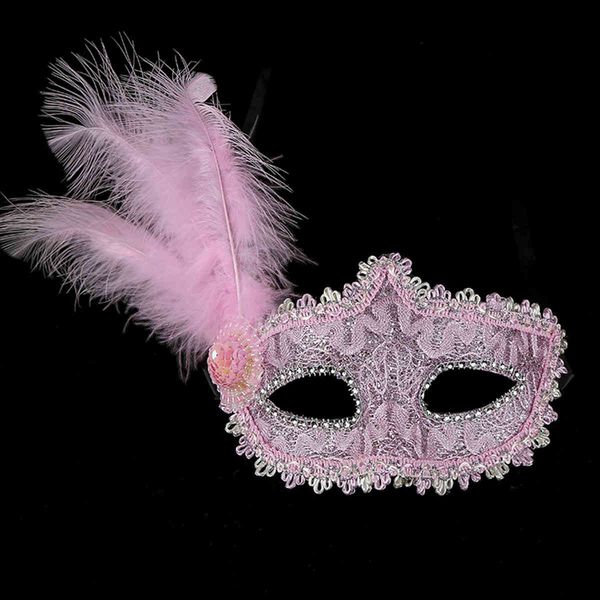 

party mask feather push gift scenic spot halloween ball costume