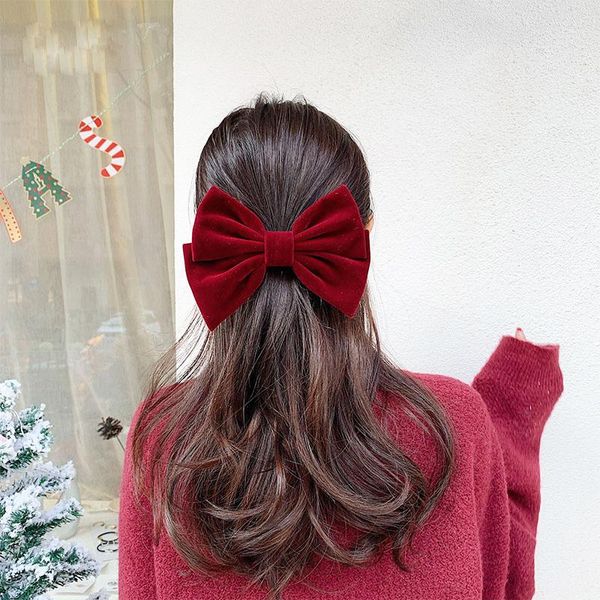 

hair accessories 15cm large bow velvet hairpin romantic girl child princess tie ring