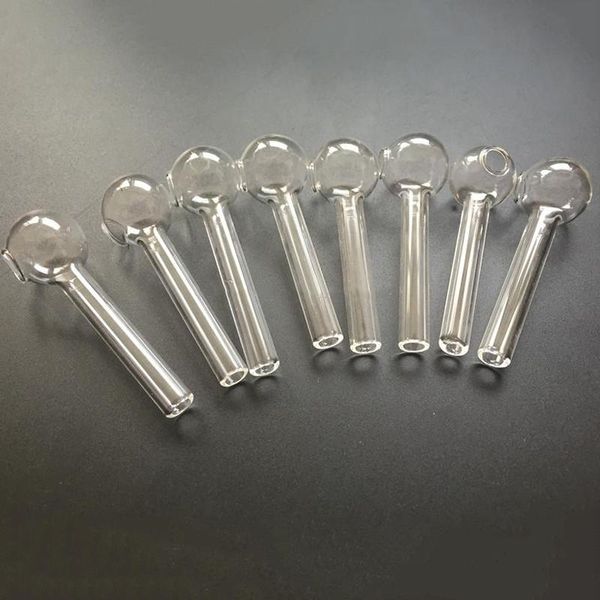 4,8 Zoll 12 cm klarer Pyrex-Glas-Ölbrenner, transparenter Ölbrenner, Glasrohr, Ölbrennrohr, Glasrohre, Wasserrohre