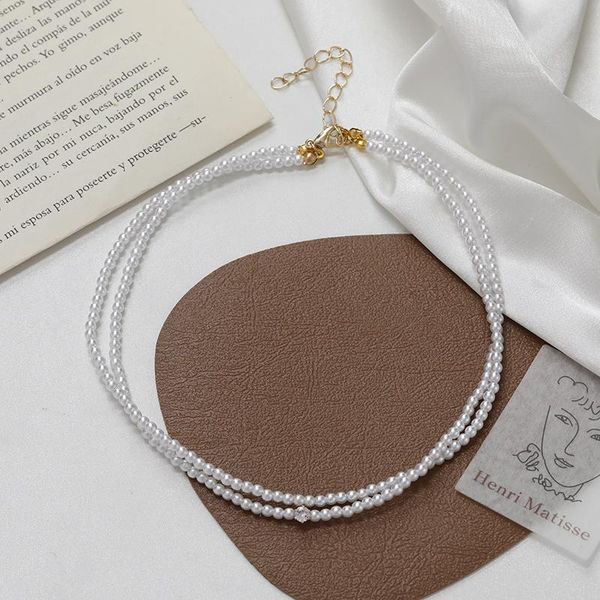 

chokers necklace women's fashion thin clavicle chain ins, Golden;silver