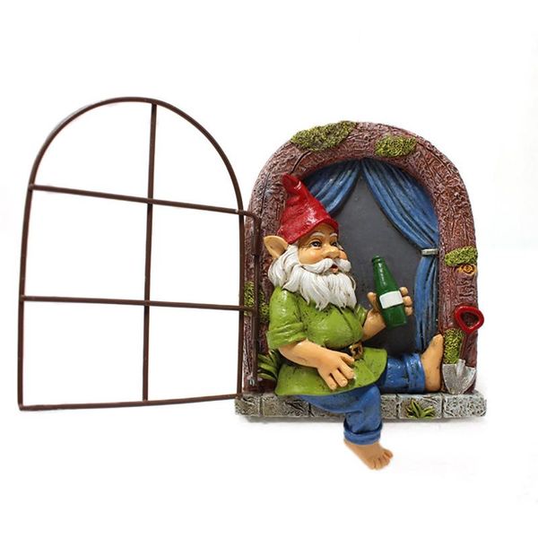 

garden decorations gnome statue ornament - funny waterproof resin figurine decoration outdoor for patio yard lawn porch id