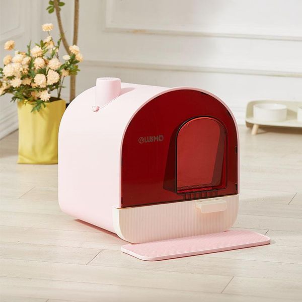 

other cat supplies litter box home pet toilet plastic anti splash bedpan cats clean toilette fully closed