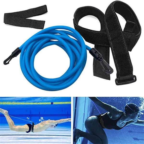 

pool & accessories 3m/4m swim training belts,swim tether stationary swimming, harness static swimming belt, bungee cords resistance bands