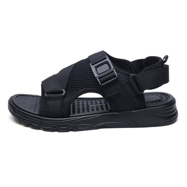 

sandals size sandalias 39 gladiator hollow men 44 comfort praia homme mens shoes slippers s on sandal shoe in masculina sandalia summer, Black