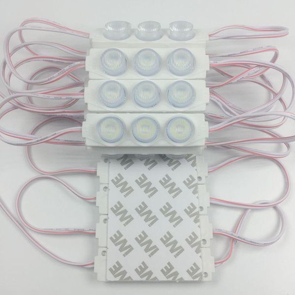 

20pcs led modules store front window lighting lens sign lamp 3 smd 3030 cold white ip65 waterproof strip light backlight
