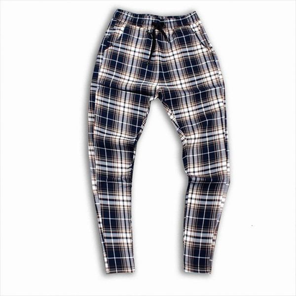 

wholesale fabric discount slim women pants fit casual check plaid, Black