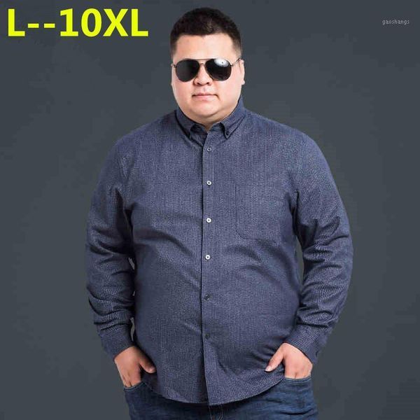 

men's casual shirts 8xl 6xl 5xl 4xl arrival long sleeve men cotton formal dress shirt male fashion slim fit striped1, White;black