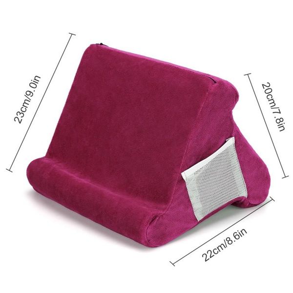 

pillow tablet cushion stand multi-angle soft lap holder for ipads