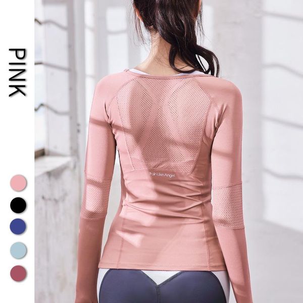 

women's sports wear for fitness running jogging seamless long sleeve gym woman sport shirt yoga female workout t-shirt outfits, White;red