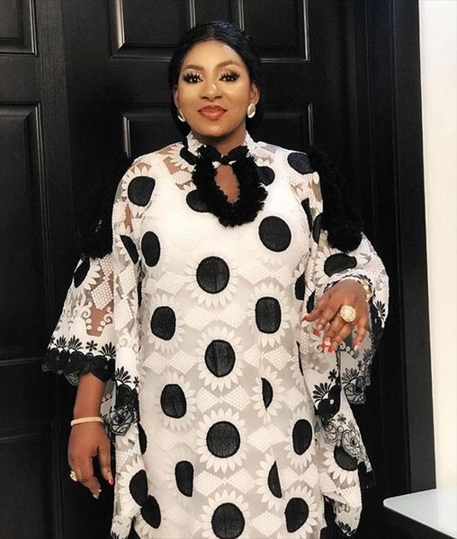 

ethnic clothing lace african dresses for women boubou robe femme dress dashiki embroidered flower kaftan africa plus size, Red