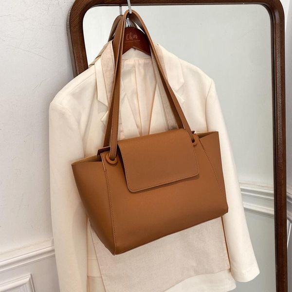 

shoulder bag women handbag underarm messenger purse all-match solid color retro designer fashion pu leather high capacity evening bags