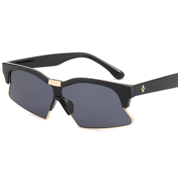 

cat eye sunglasses women lrregular oversized frame female vintage brand designer men sun glasses shades uv400, White;black