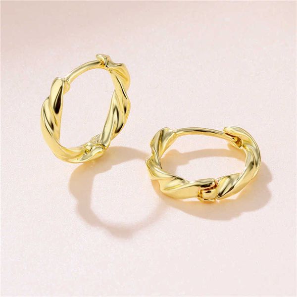 

twisted twist round design 18k gold plated ear cuff earrings gsfe070 fashion style gift fit women diy jewelry earring, Silver
