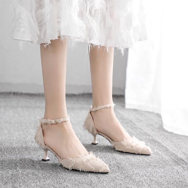 

dress shoes summer fashion all-match women's, Black