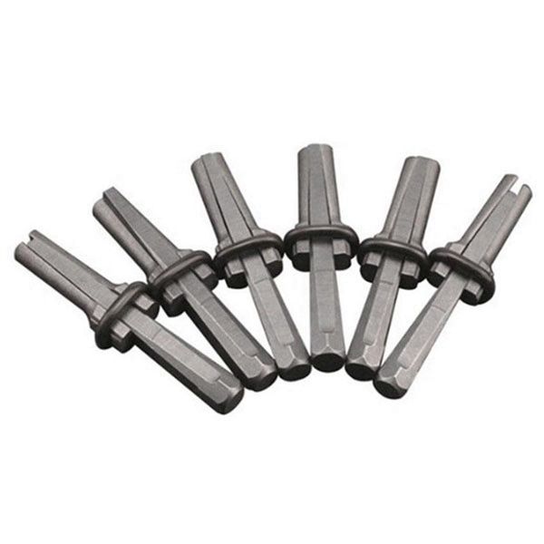 

professional hand tool sets 5pcs/set stone splitting splitter metal plug wedges and feathers shims concrete rock splitters