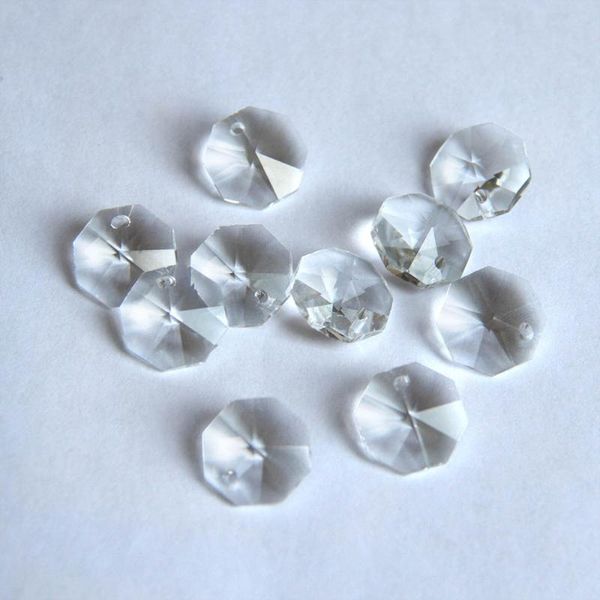 

2000pcs/lot , 14mm octagon crystal beads with one hole for jewelry chandelier