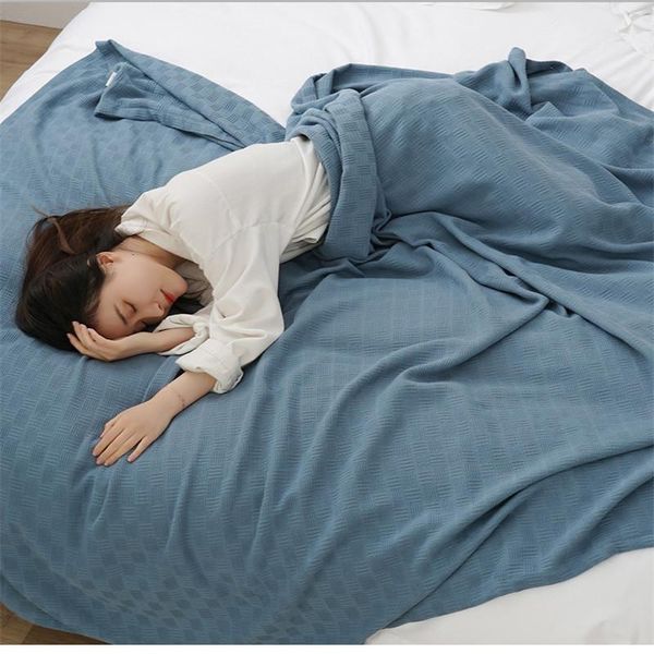 

blankets for beds solid color soft bedspread cotton summer blanket plain office travel nap sleeping bed