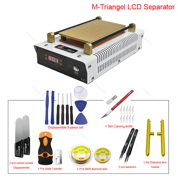 

power tool sets lcd screen separator built-in vacuum pump split stainless steel plate for mobile phone touch repairing