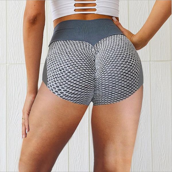 

women's leggings fitness women yoga shorts high waist seamless push up gym training tights cycling running pantalones de mujer, Black