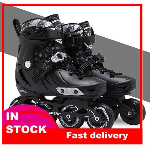 

japy skates roselle rs6 inline 72-76-80mm 3*110mm slalom speed roller skating shoes sliding patines &