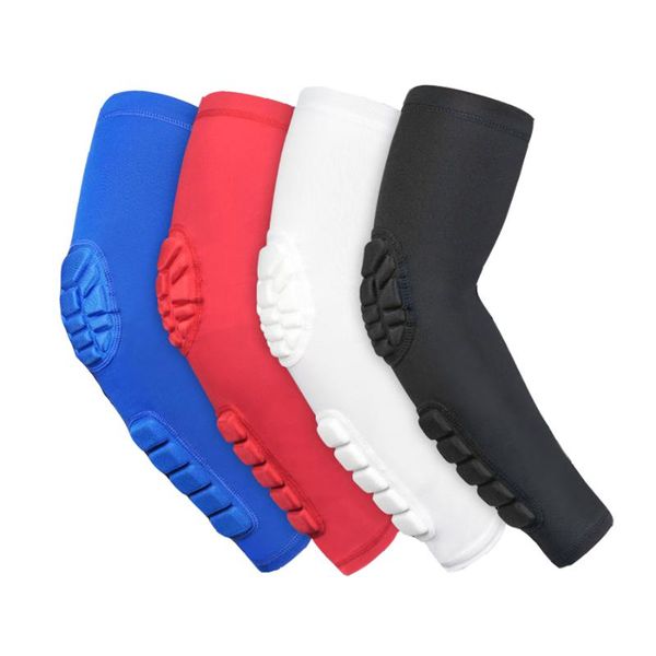 

elbow & knee pads sleeves support anti-collision non-slip compression protector armband sport safety band arm warmers basketball, Black;gray