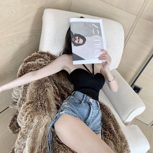 

women's jeans ps, han edition bowknot belt pull legs effect designer women summer pants of tall waist show thin a word, Blue