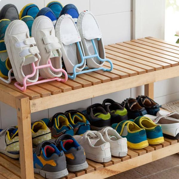 

clothing & wardrobe storage 2pcs/set plastic shoes hanging shelf drying rack shoe stand hanger organize l4