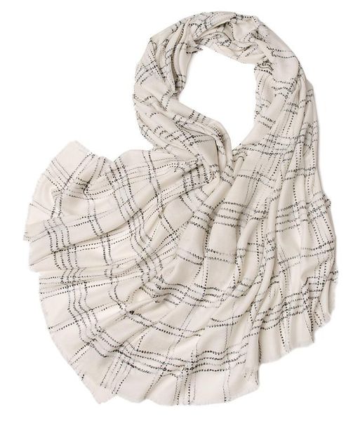 

scarves 100%lambs wool clip yarn women fashion plaid scarfs shawl pashmina 70x200cm small tassel white 3color, Blue;gray