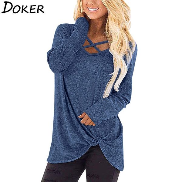 

autumn t shirt for women clothes v-neck long sleeve casual fashion plus size t shirts ladies loose tee shirt femme 210423, White