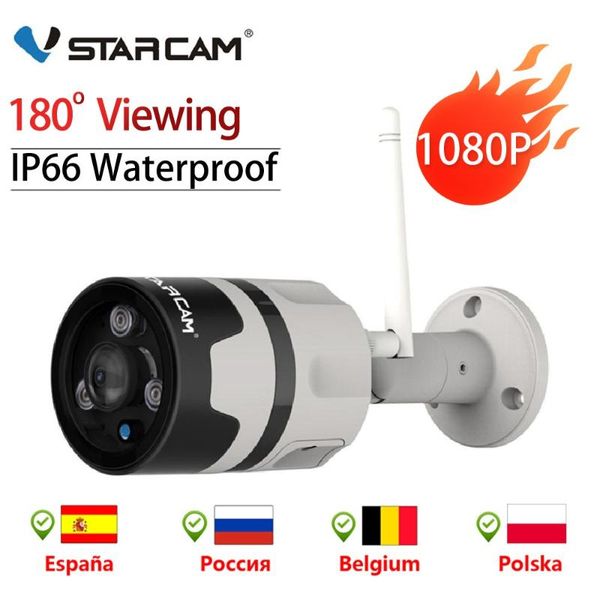 

vstarcam outdoor panoramic cctv camera wifi 1080p 180 degree wide angle waterproof motion detection security onvif ip cameras