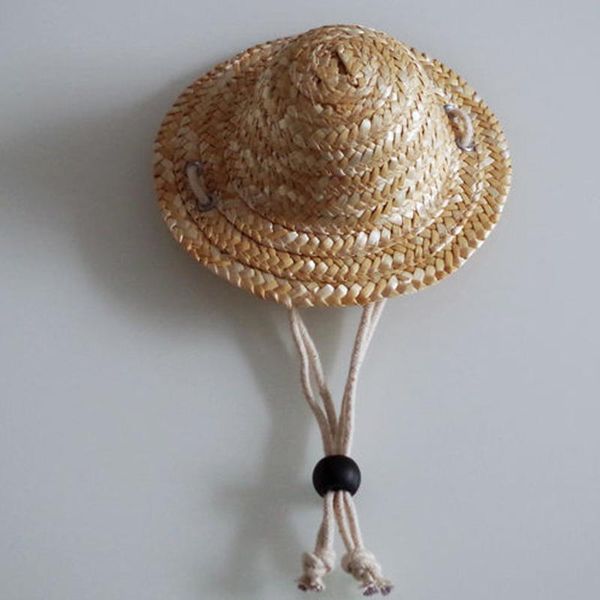 

dog apparel summer 1pcs pet cat cool straw hat sun hats puppy supplies hawaii style accessories dogs cats caps