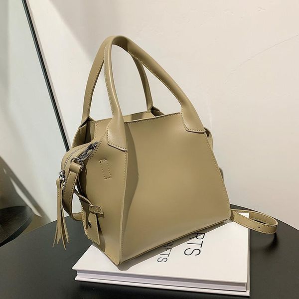 

evening bags fashion large capacity shoulder for women 2021 solid color leather designer crossbody bag women's handbag
