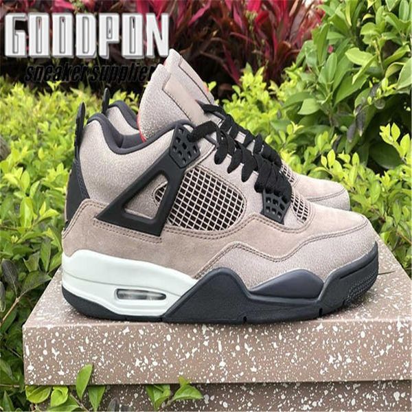 

2021 release 4 iv taupe haze basketball shoes mens womens jumpman 4s mocha designer sports sneakers with box size eu36-47.5a02