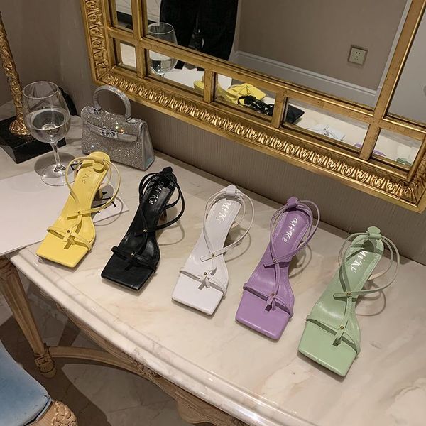 

elegant women sandals clip toe t strap ankle thin heels solid color party pumps dress shoes woman 35-39, Black