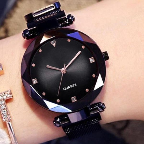 

wristwatches relogio feminino luxury women watches ladies magnetic starry sky clock fashion diamond female quartz zegarek damski, Slivery;brown