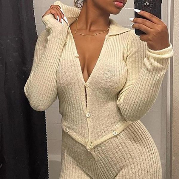 

women's two piece pants 2021 farbic set women autumn solid concise single breasted +spilt matching outfit fake jumpsuit, White