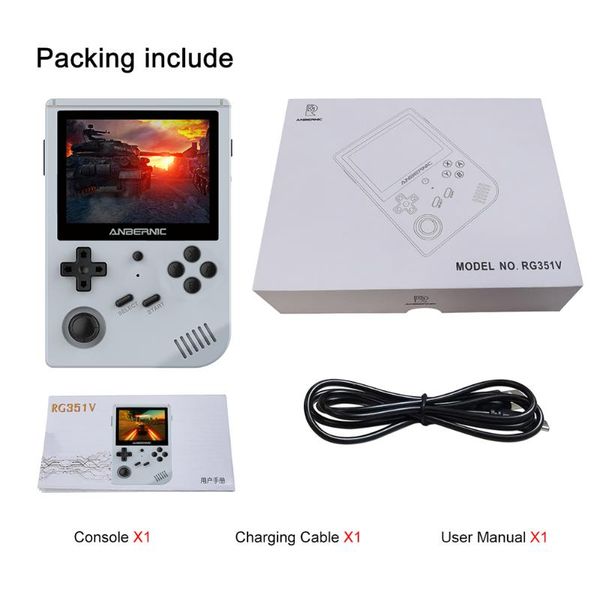 

handheld game console 3.5 inch screen retro mini portable 64/128g player dual tf slot card for kid gift players