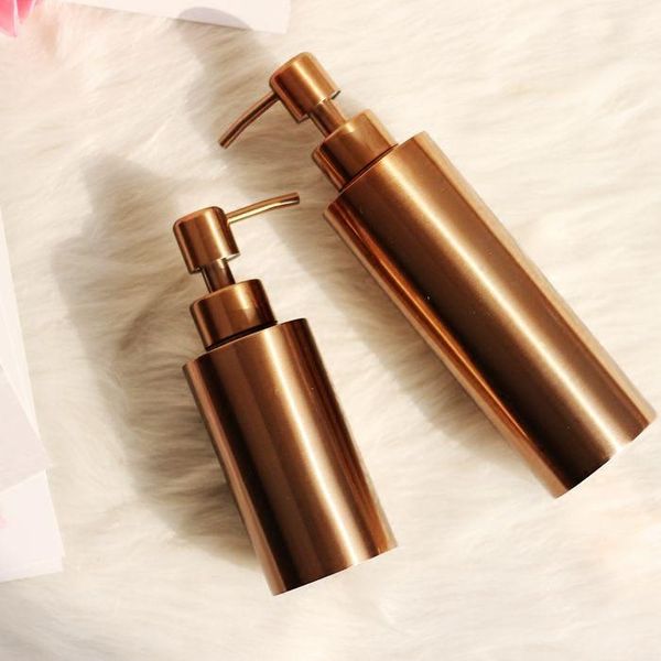 

550ml, 350ml, 250ml nordic gold, silver stainless steel shower gel soap dispenser emulsion sub-bottle home shampoo liquid