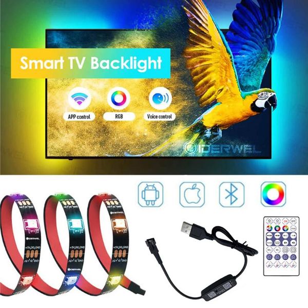

strips 5v usb bluetooth music controller tv pc dream screen led strip hdtv computer monitor backlight addressable ws2812b
