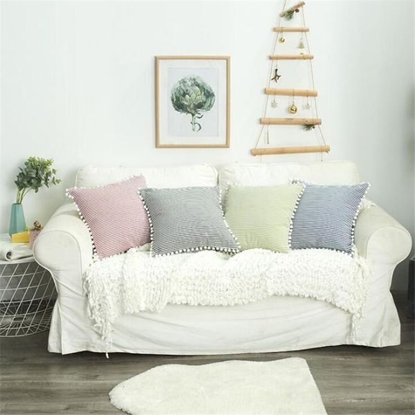 

cushion/decorative pillow pillowcase cover stripe bed home striped case pink gray cushion fashion 4styles comfortable