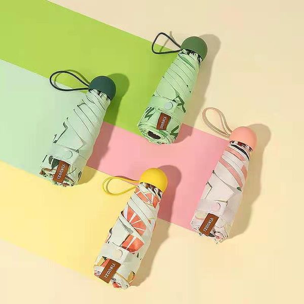 

umbrellas 50% off fruit umbrella dual-purpose uv protection sun creative mini portable girl umbrella.