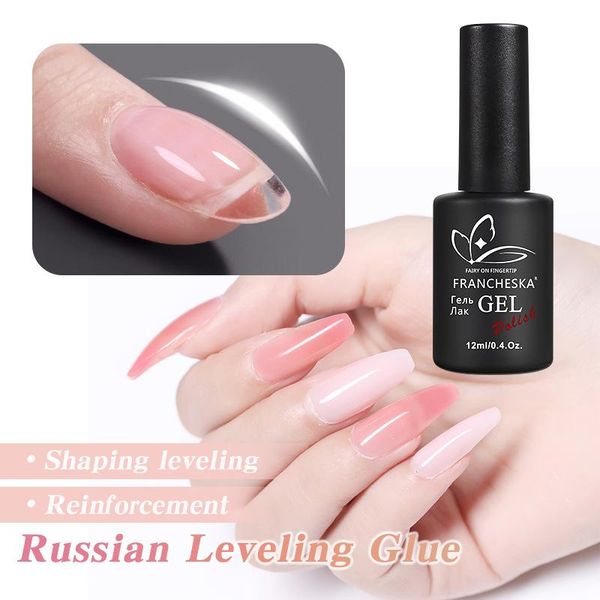 

nail gel francheska 12ml polish set lengthening shaping glue manicure for nails semi permanent potherapy ice penetration art, Red;pink