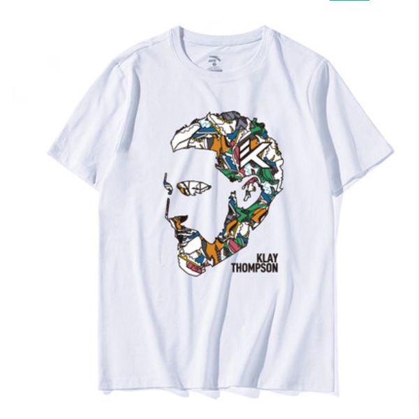 

klay thompson outdoor t shirts man women tees designer printed summer breathable casual s-3xl clothes, Gray;blue