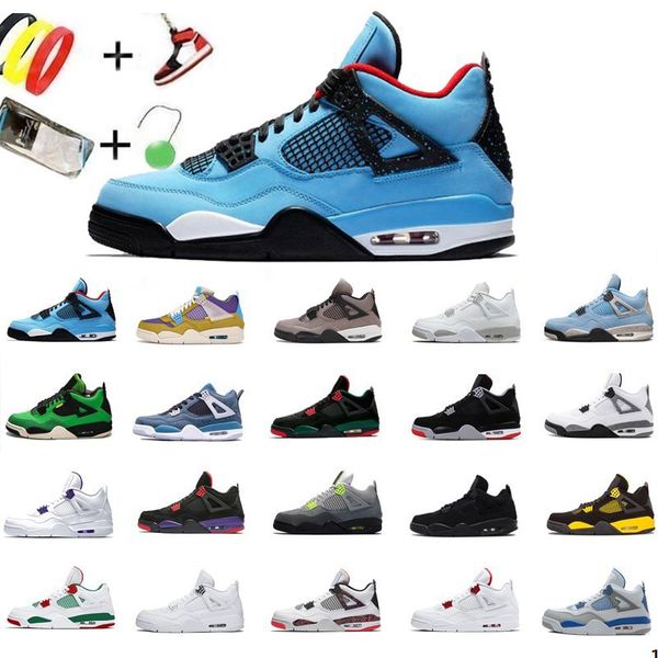 

kaws 4 infrared oreo white cement bred sail university blue basketball shoes men 4s fire red thunder black cat pure lightning pink guava ice