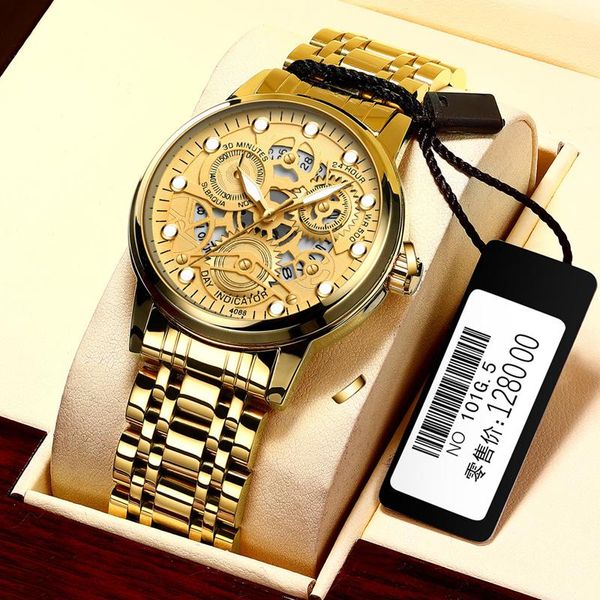 

wristwatches luxury luminous men mechanical wristwatch stainless steel watch glass watches classic fashion automatic, Slivery;brown
