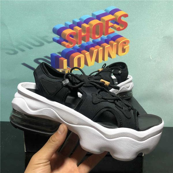 

rubber platform tory designer air womens sandals shoes slide summer beach outdoor cool fashion wide flat flip flops sandal with, Black