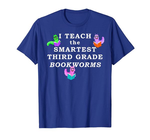 

Teacher Reading Book Third Grade Bookworms Read T-Shirt, Mainly pictures