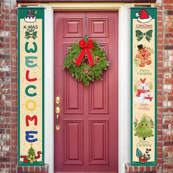 

decorate merry hanging frame door decoration curtain scene layout christmas couplet