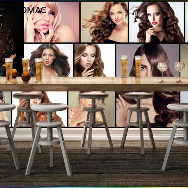 

wallpapers colomac custom fashion creative barber shop wallpaper beauty salon background mural home decoration modern drop shopping